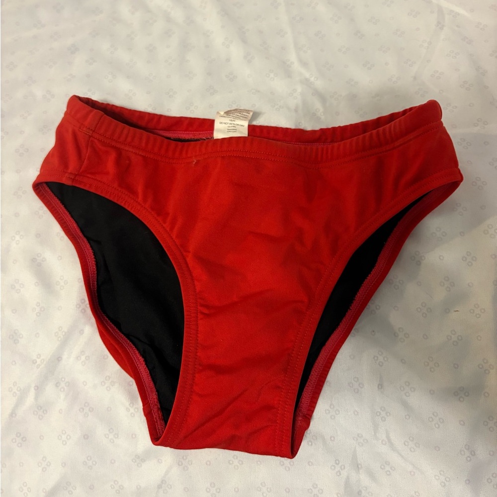 Red Lifeguard Bikini Bottom